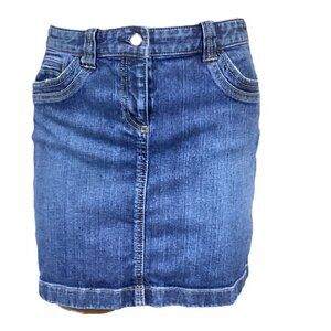 Ann Taylor LOFT Blue Denim Skirt 5-Pockets Style Sz 2 #42Q